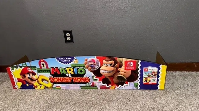 Mario vs. Donkey Kong 4FT Horizontal Display Collectors Condition -Walmart- 2024