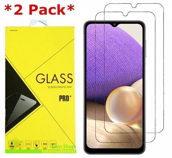 2-Pack Premium Real Tempered Glass Screen Protector for SAMSUNG Galaxy A32 5G