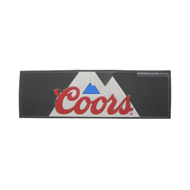 Coors Bier Barmatte Mat Gummi USA Gläser Abtropmatte Runner Gastro Bar Beer