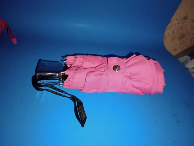 Genuine Samsonite Thin Lightweight Compact Travel Umbrella With Carry Case Pink