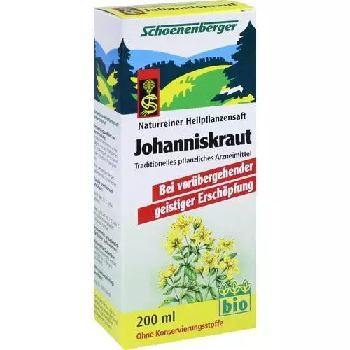 JOHANNISKRAUT SAFT Schoenenberger 200ml PZN 692162