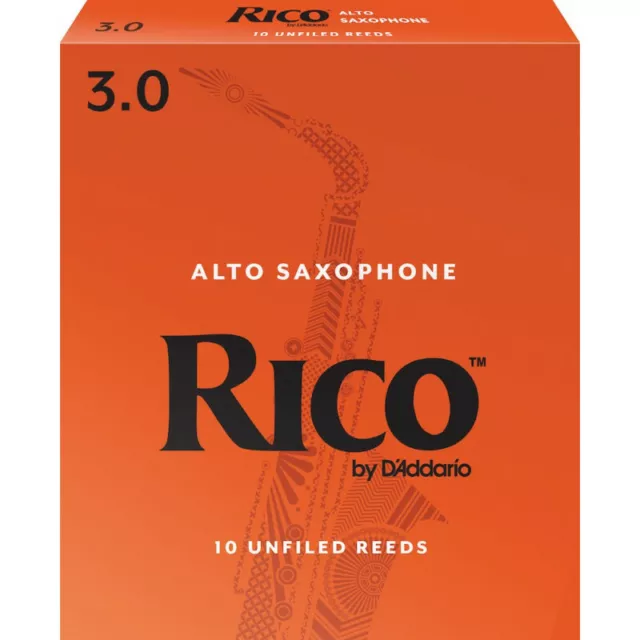 D'Addario RJA1030 - Anches saxophone alto , force 3, boîte de 10