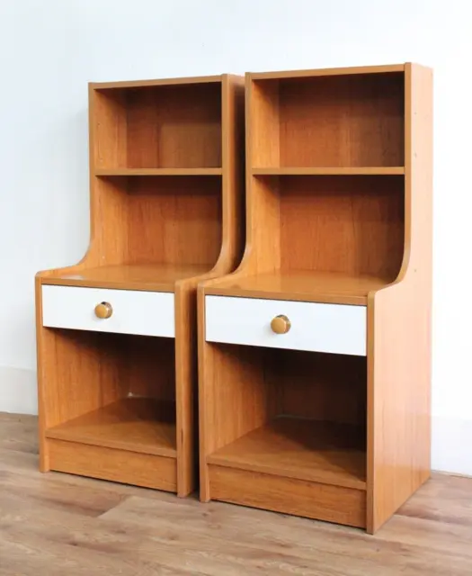 Pair Of Vintage Mid Century Bedside Cabinets