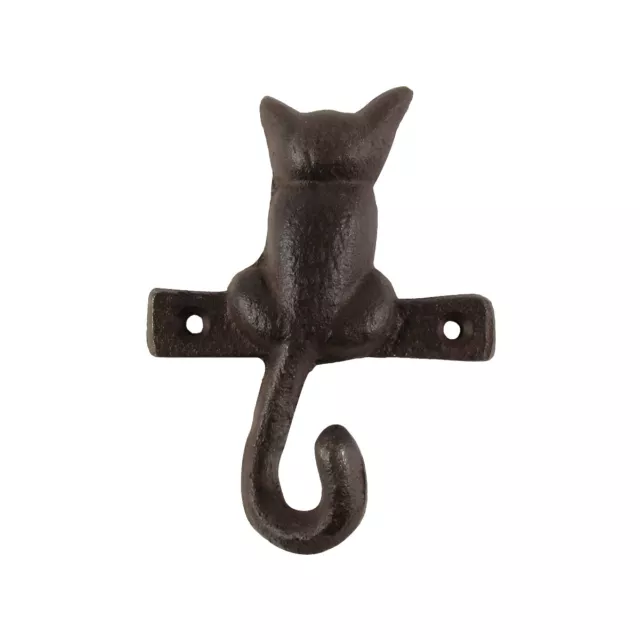 Metal Wall Mount Cat Tail Hook Key Ring/Hat/Pet Leash/Clothes Holder Home Decor