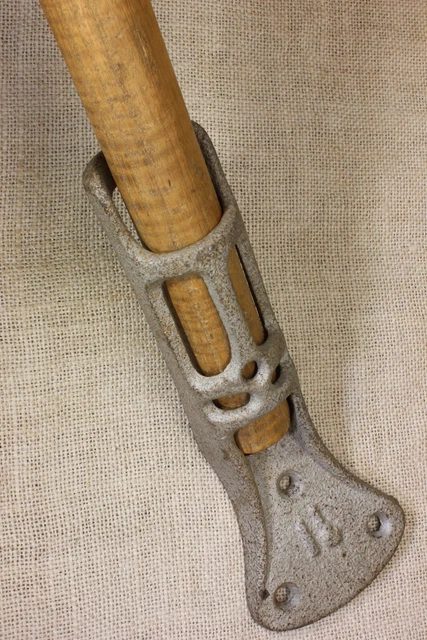 Old Flag Pole Bracket 1 1/4” Heavy Strong Cast Iron Rustic Vintage Galvanized 2
