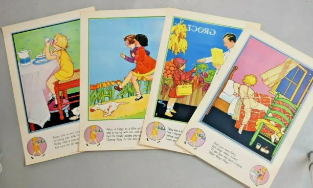 Set of (4) original,1930's posters from the NATIONAL DAIRY COUNCIL