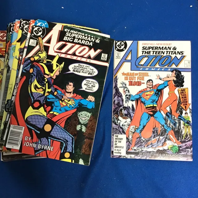 DC: Action Comics & (weekly) Comic Lot(30)VF-NM,See Photos.