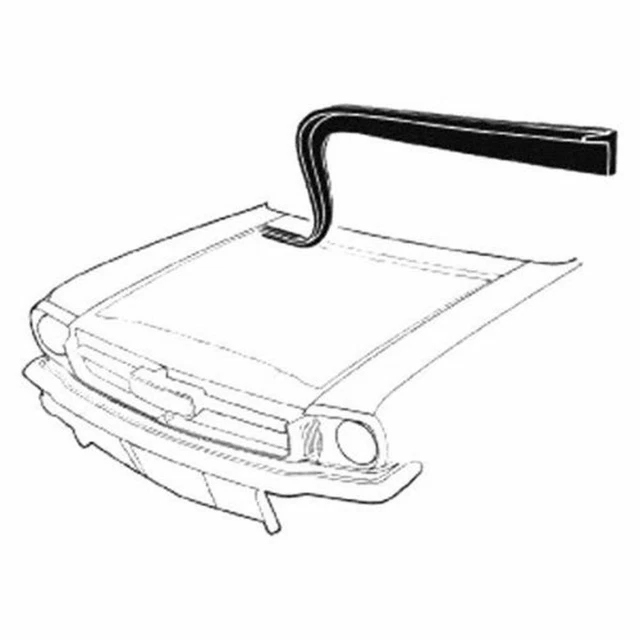 New Goodmark Hood To Cowl Seal Fits 1964-1966 Ford Mustang GMK3020280641
