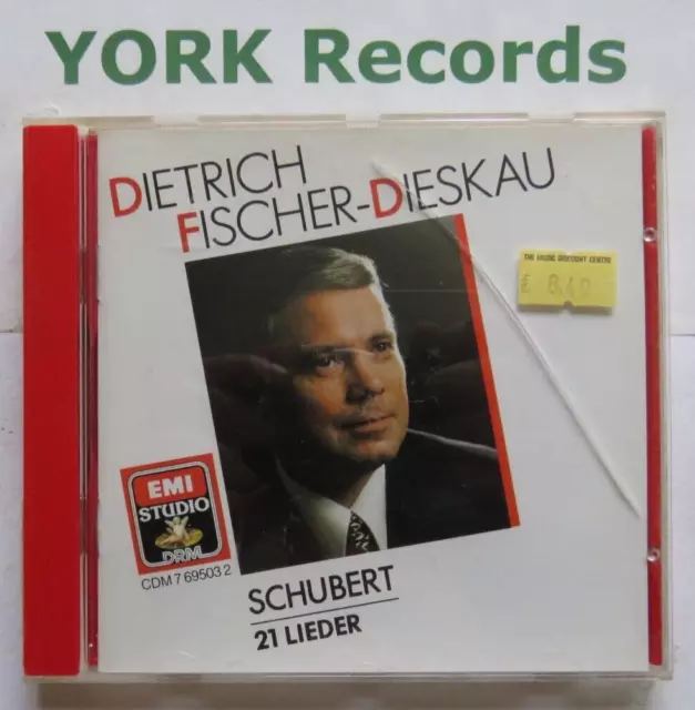 SCHUBERT - 21 Lieder DIETRICH FISCHER-DIESKAU / GERALD MOORE - Ex Con CD EMI