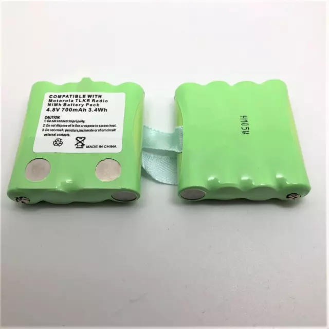 2x 4.8V RECHARGEABLE BATTERY COMPATIBLE WITH MOTOROLA TLKR T80 EXTREME RADIO