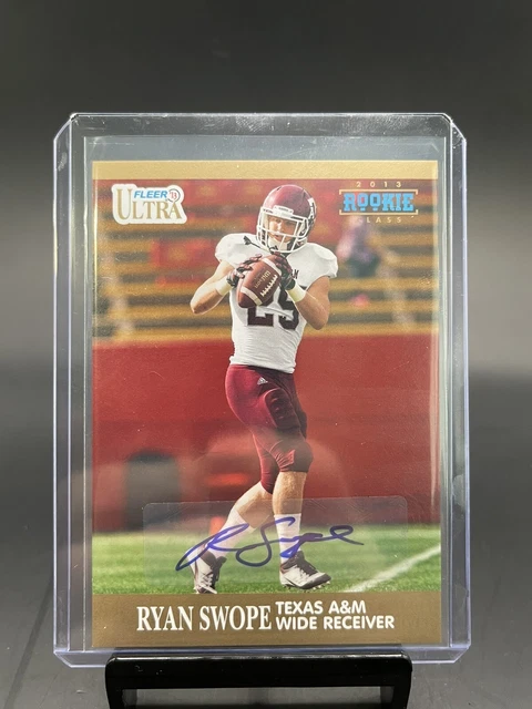 Ryan Swope Fleer Retro Ultra Autographs Autograph Card 2013 #85 Texas A&M Aggies