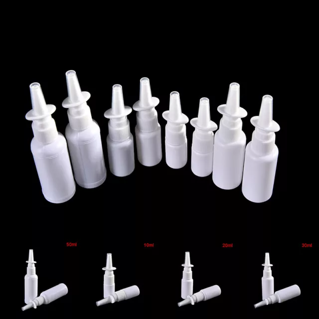 2x Empty Plastic Nasal Pump Spray Bottles Mist Nose Bottles 10/20/30/50ml  TP~NI