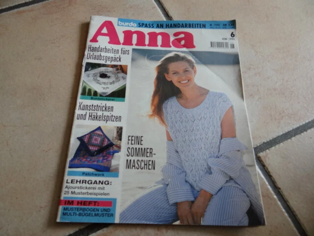 Anna Burda Spass an Handarbeiten Juni 1995