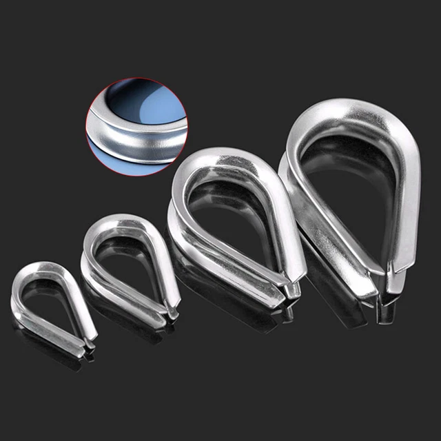 Cavo Cavo Cavo Corda Clip Morsetti per Rigging Barca 304 Acciaio Inox M1,5-M16