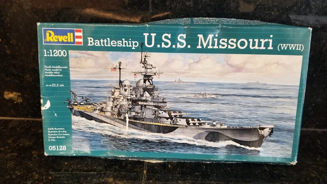 REVELL USS MISSOURI Battleship 1/1200 Scale Model Kit $12.00 - PicClick