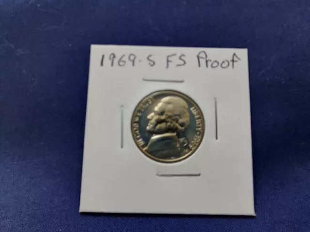 1969-S Jefferson Nickel Proof with FS