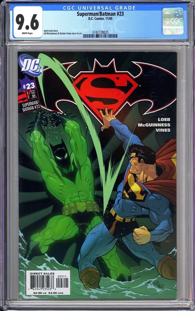 Superman/Batman #23 CGC 9.6 White Pages 2005 3742728025 Batman Beyond