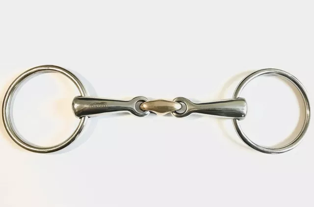 Stainless Steel 5'' Horse Riding Snaffle Bit mouth Loose jointed Tack Equestrian