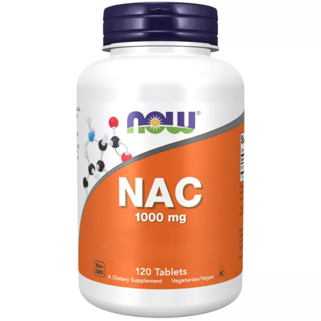 Now Foods, NAC, 1000mg, 120 Veg. Tabletten - Blitzversand