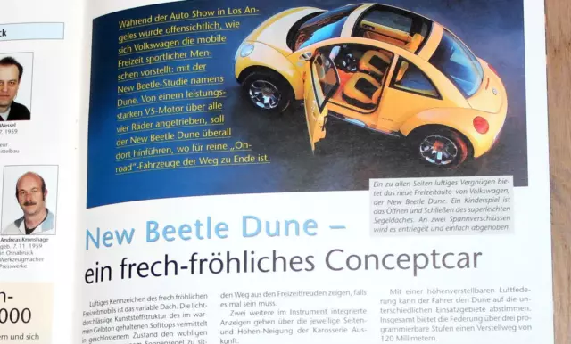 VW Beetle DUNE KARMANN POST Nr160 MA Zeitung Mercedes CLK Käfer Ghia Audi Cabrio