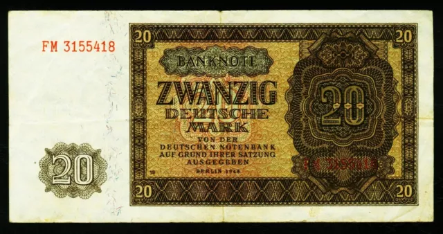 DDR. 20 Deutsche Mark 1948. 344d.