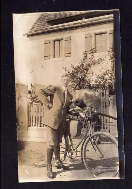 113248 AK Fahrrad um 1925 Fotokarte