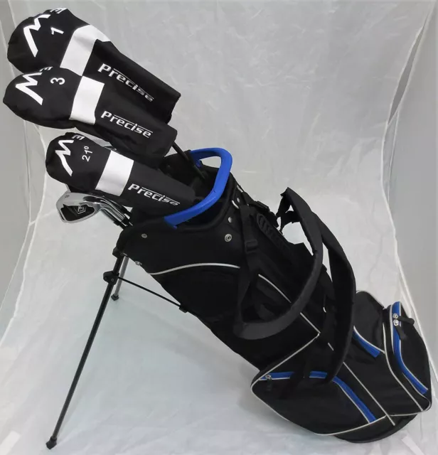 NEW Mens Complete Golf Set RH Clubs Driver Wood Hybrid Irons Putter Stand Bag
