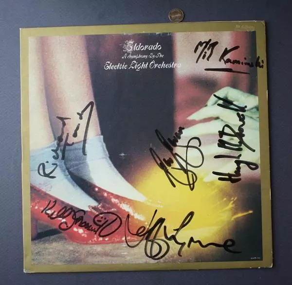 Jeff Lynne Electric Light Orchestra ELO signed autographed album SIX SIGNATURES-