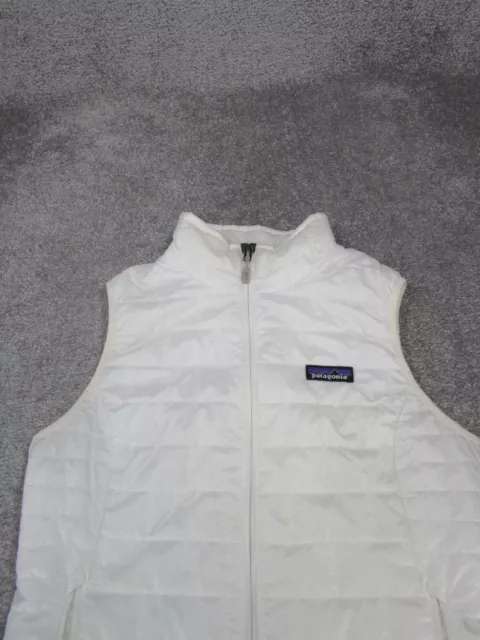 Patagonia Vest Womens Small Nano Puff Quilted White Outdoor 2