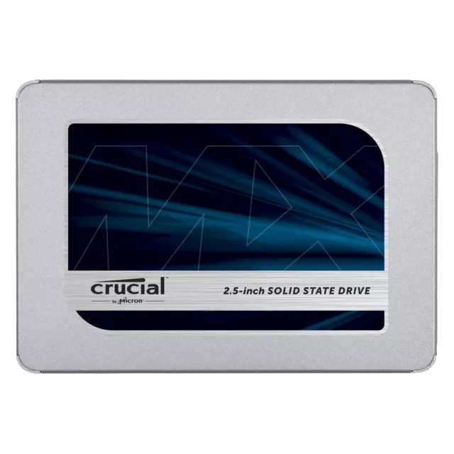 Crucial MX500 SSD 500GB 2.5 Zoll SATA 6Gb/s - interne Solid-State-Drive