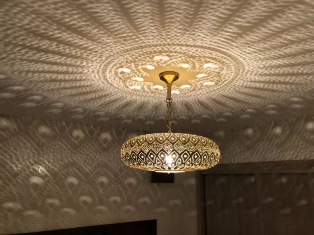 Pendant Lights Brass Moroccan Suspension Hanging Ceiling Chandelier Fixture