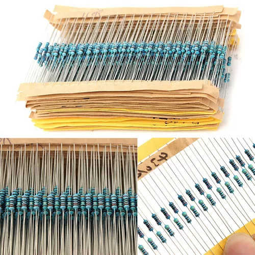 3120pcs 156 Values (1ohm-10M ohm )1/4W 1% Metal Film Resistors Assortment Set