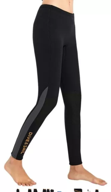 3mm UK Mens Women Wetsuit Long Pants Neoprene Wet Suit Surf Swim Diving Trousers