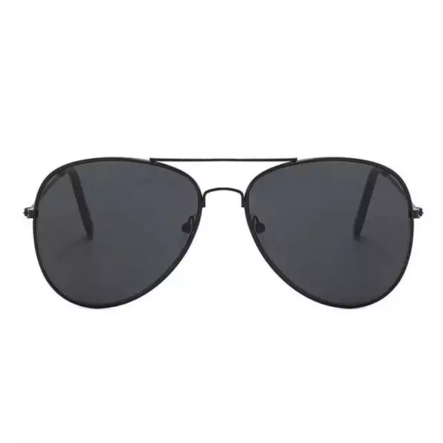Men's and women's sunglasses Pilot's Sunglasses Black silver UV400 w/bag
