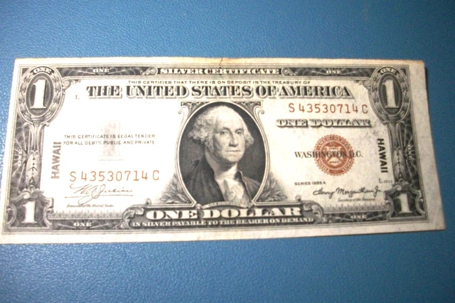 1935 one dollar Hawaii