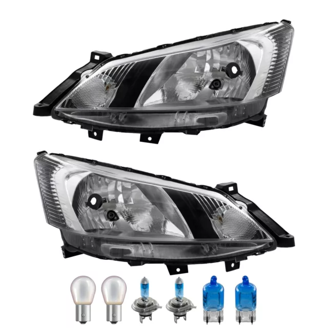 Set Faros Eléctrico Incl. Premium Lámparas para Nissan NV200 Evalia