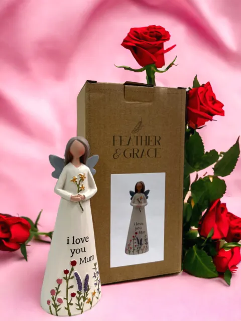 Mothers Day Gift Boxed Feather And Grace Angel Figurine Keepsake Ornament Mum
