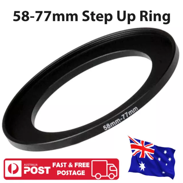 58-77 mm 58mm to 77mm 58mm-77mm Step-Up Stepping Up Ring Filter Adapter