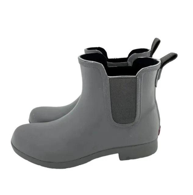 Chooka Boot Grey Rubber Pull On Waterproof Eastlake Rain Boots SZ 8 New SH23