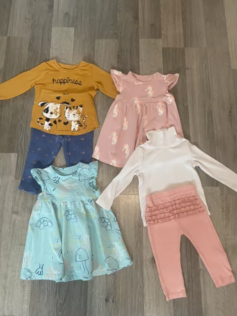 ❤️ Baby Girl Outfit Bundle- 9-12 Months- M&S, Matalan ❤️ A34