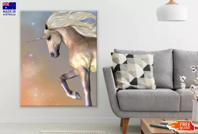 Unicorn Horse Portrait Painting Canvas Collection Home Decor Wall Print Art