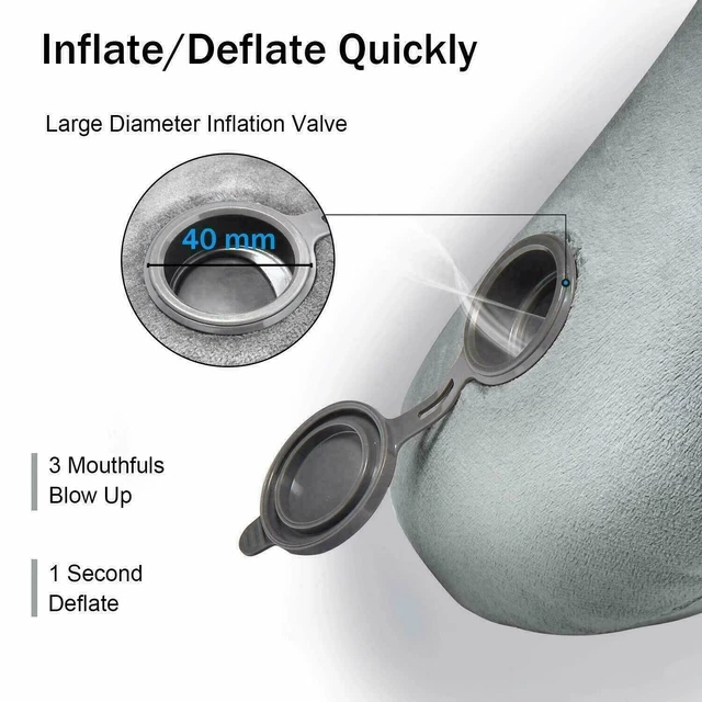 Inflatable U Shaped Travel Neck Pillow Car Flight Head Rest Travelling Cushions 2