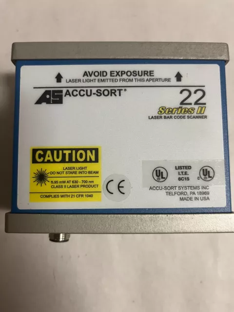 Datalogic Accu-Sort Model 22 Series Ii Laser Barcode Scanner - New