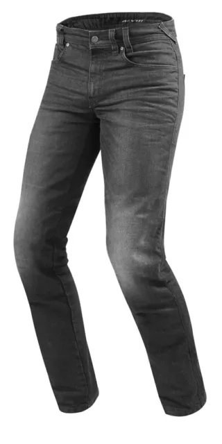 Jeans Moto Vendome 2 Gris Foncé Délavé L34 Rev 'It Taille 32