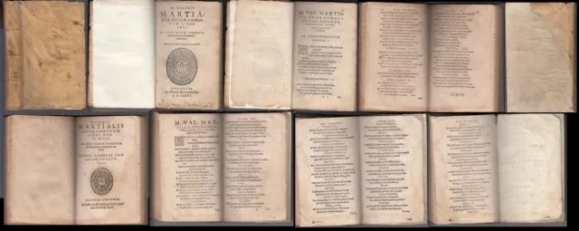 Lh- Valerii Martialis Epigrammatum Libri I/Xiiii Cinquecentina----- 1582-B-Xfs93