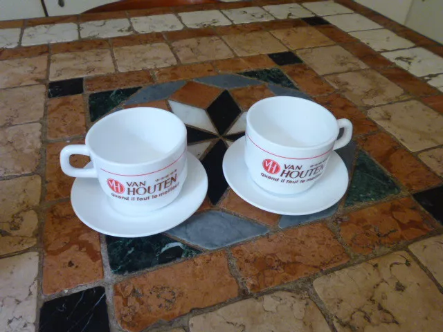 Van Houten Chocolat  MUG TASSE  70's deco collection !