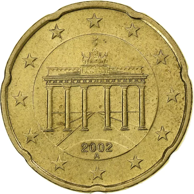 [#1250739] République fédérale allemande, 20 Euro Cent, 2002, Berlin, SPL, Laito