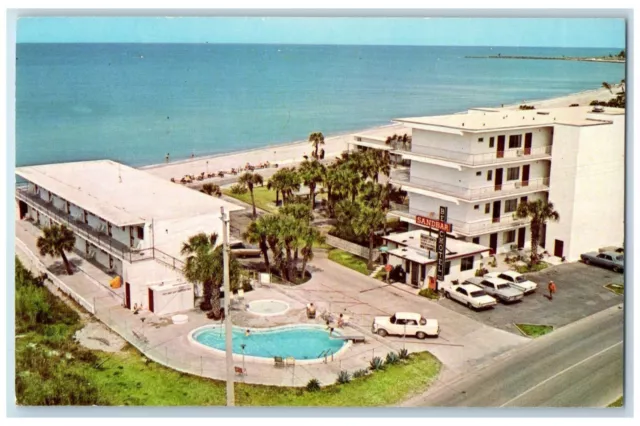 c1950's Bird's Eye View Of The Sandbar Beach Hotel Venice Florida FL Postcard