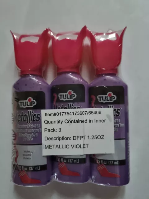 Tulip Dimensional Fabric Paint 4oz Glitter Red