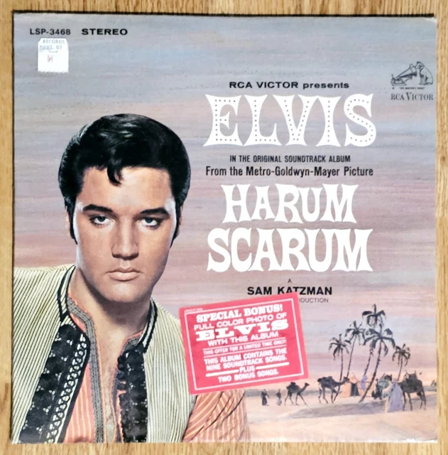 Elvis Presley HARUM SCARUM factory sealed 1ST PRESSING w/ HYPE STICKER NEAR MINT